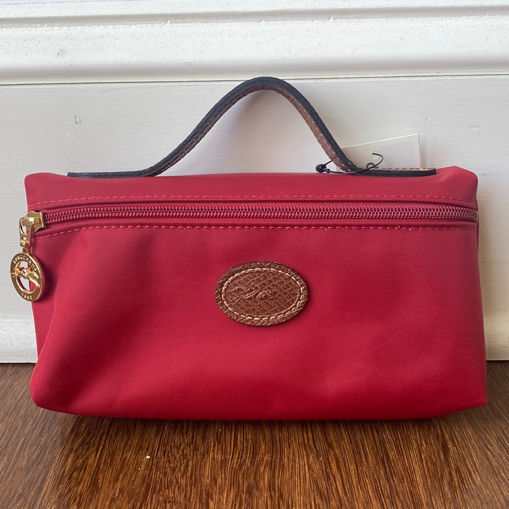 Longchamp
Le Pliage Nylon Cosmetics Case in Red - new with tags